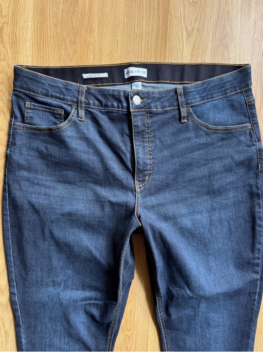 Ava & Viv Indigo size 18 high rise  Skinny Jeans - Picture 2 of 7